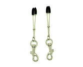 Tweezer Nipple Clamps with Snap Hook - - Nipple and Clit Clamps